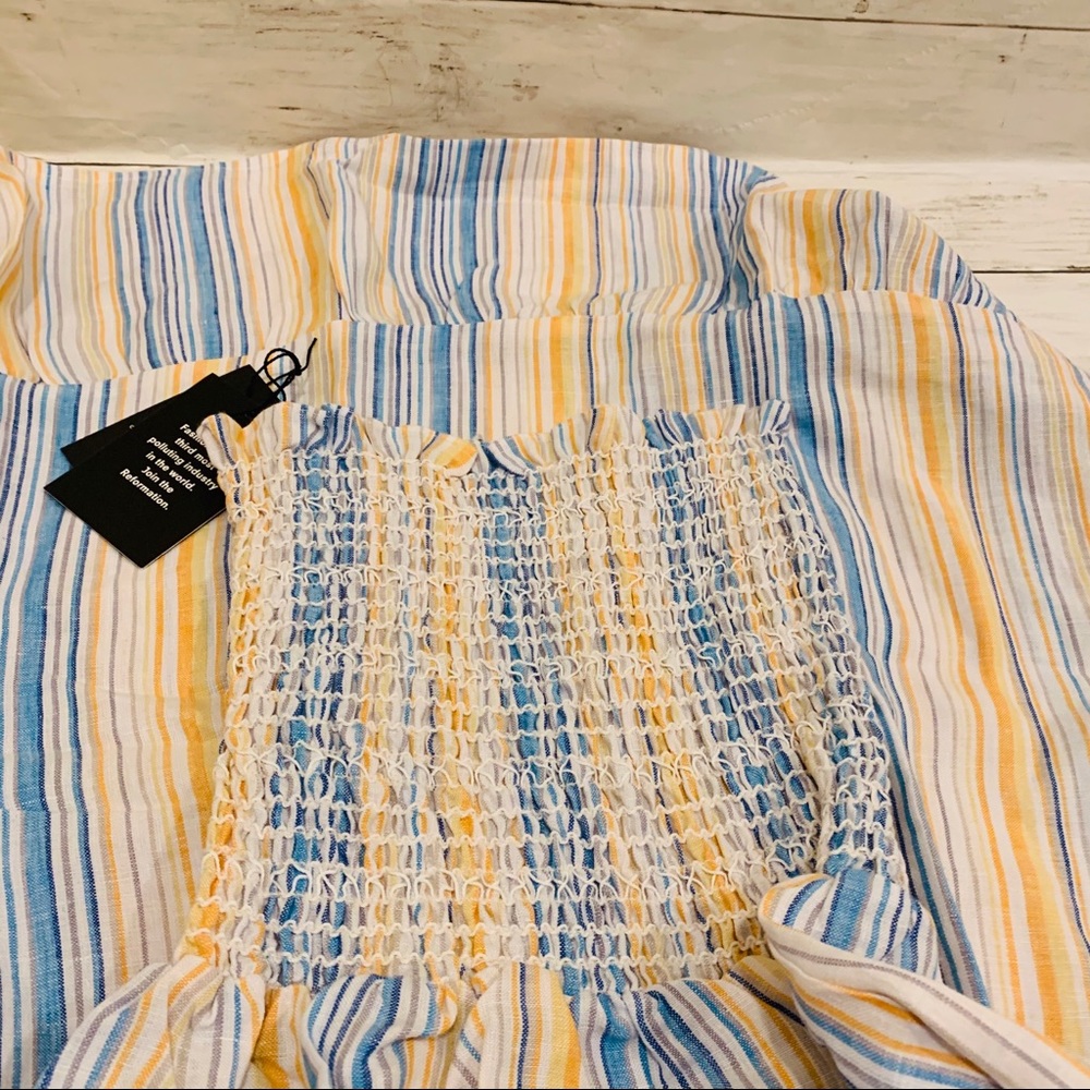 Bermuda dress Marbella XS reformation NWT blue - Picture 6 of 6